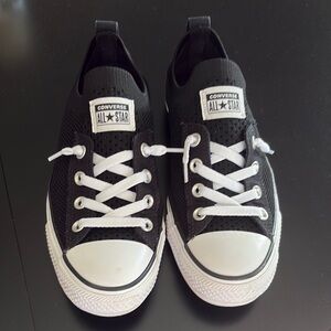 Converse Black and White Sneakers Classic Canvas Slip-On